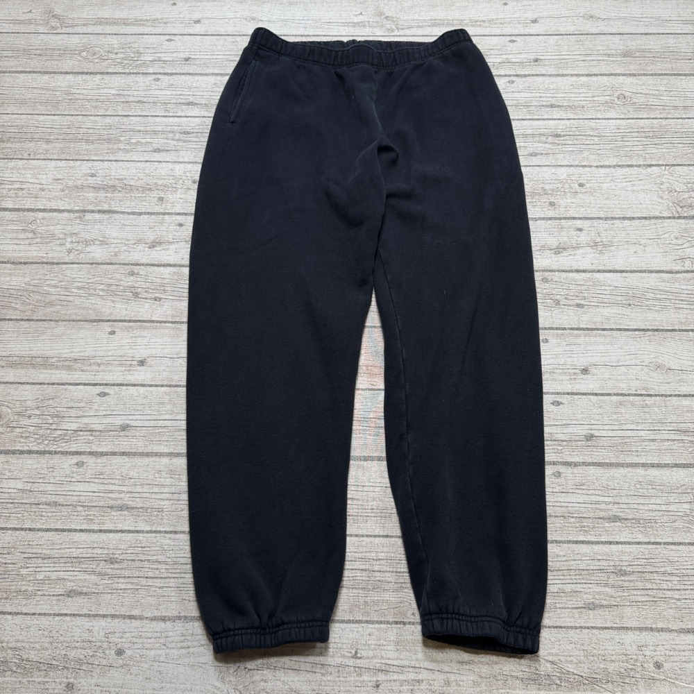TNA Aritzia Sweatpants Women's Large Black Relaxed CozyAF Fleece Athletic Jogger